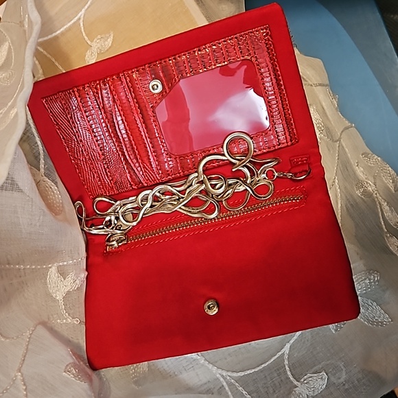 WHBM Red Sequin Purse Wallet - Picture 2 of 3